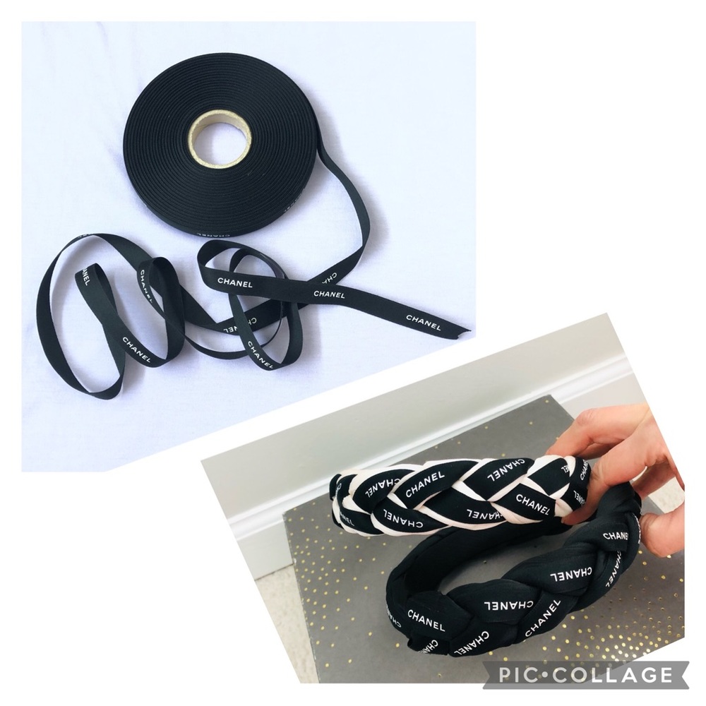 Chanel ribbon ( free padded headband )